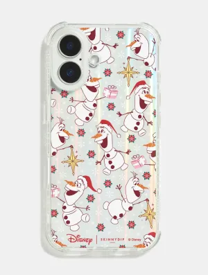 Disney Frozen Olaf Festive Pattern Shock iPhone Case Smooth Pattern Design Elegant Build
