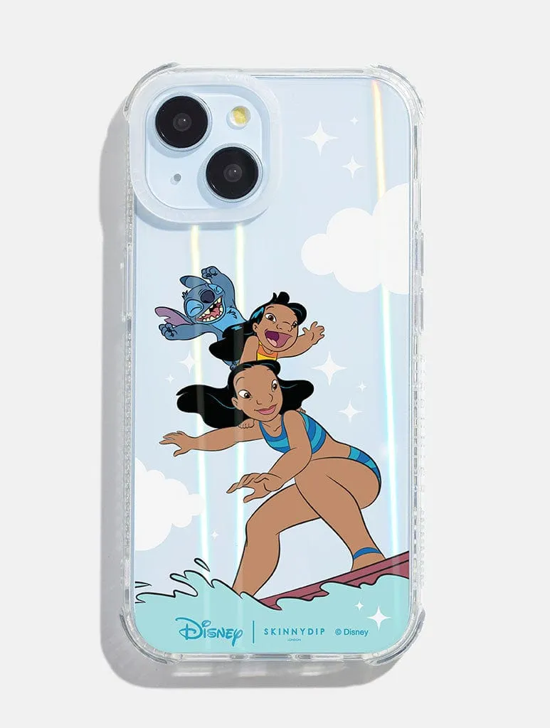 Disney Lilo And Stitch Surfs Up Shock iPhone Case Matte Coating Finish Enhanced grip