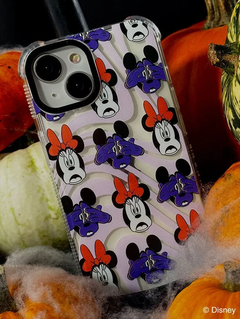 Travel Friendly Flexible Touch Disney Mickey and Minnie Fright Night Shock iPhone Case