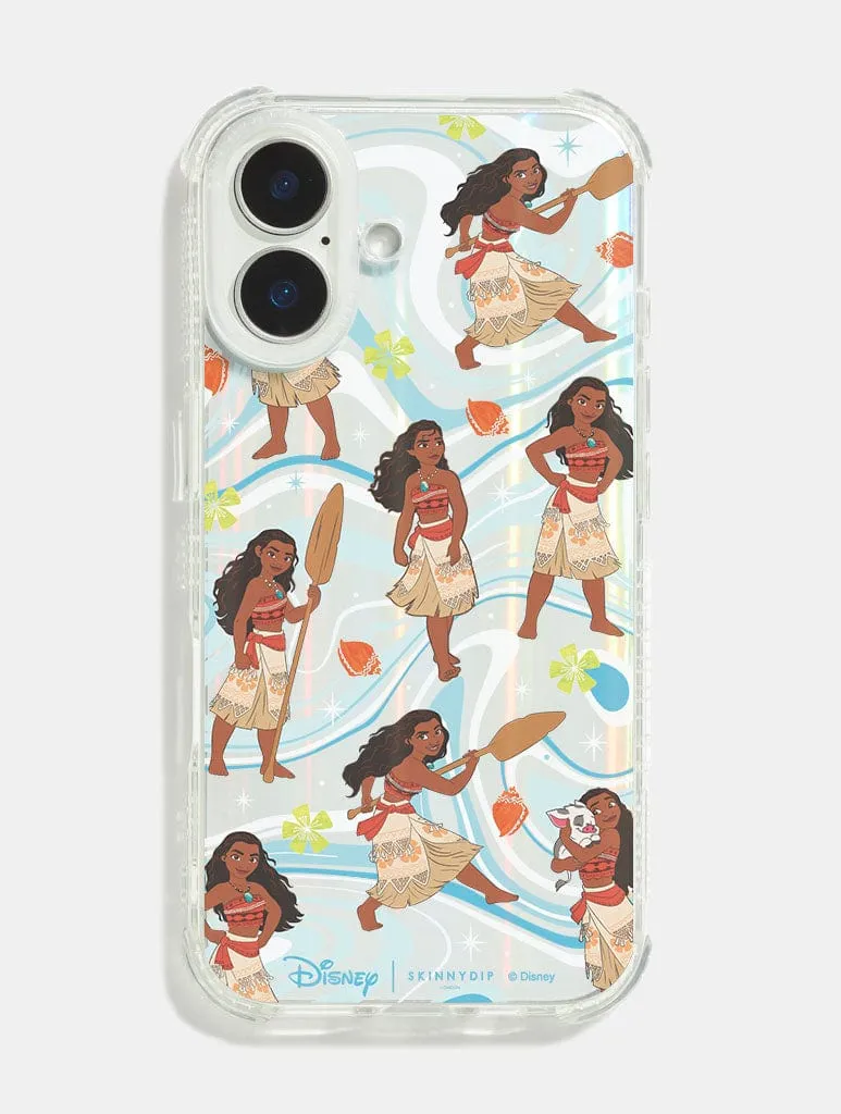 Marble Texture Disney Moana Repeat Shock iPhone Case