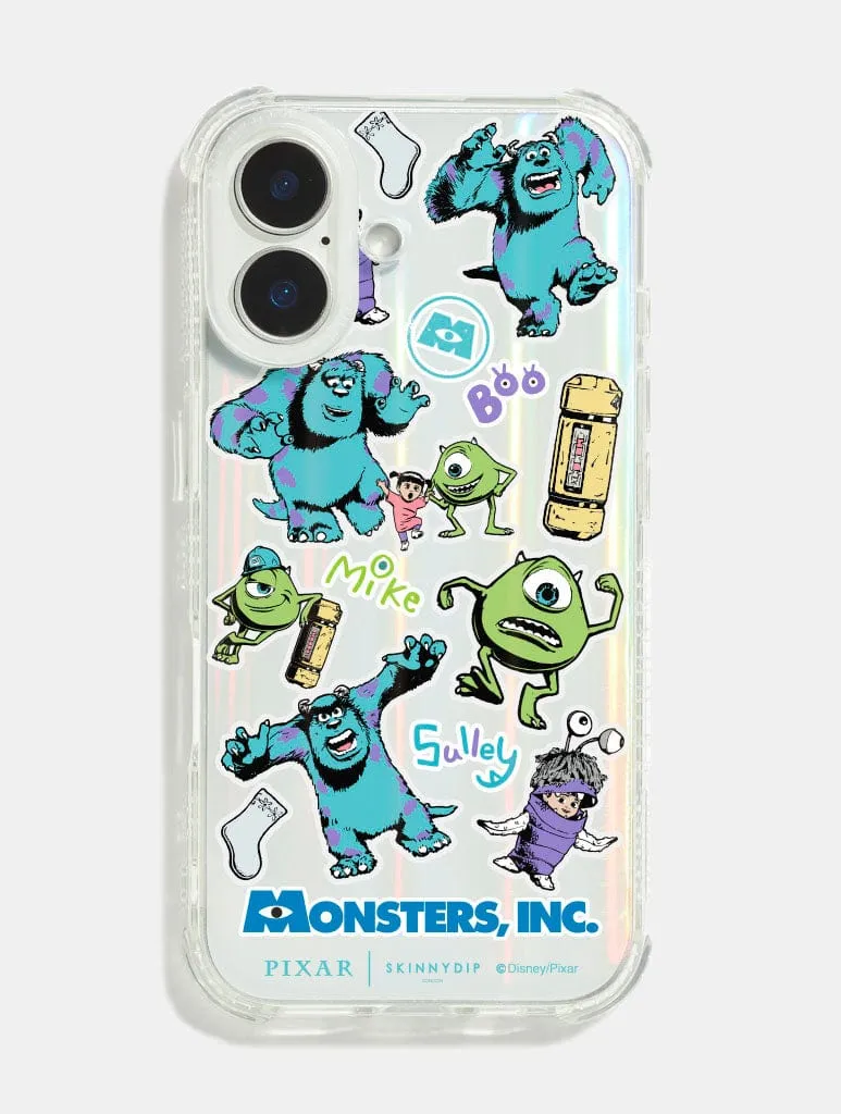 Luxury Feel Light Form Disney Monsters Inc Sticker Shock iPhone Case