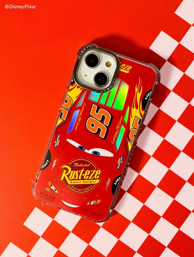 Trendy Design Disney Pixar Cars Holographic Lightning McQueen Shock iPhone Case
