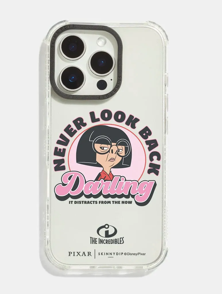 Modern Build Texture Disney Pixar Edna Mode Never Look Back Shock iPhone Case