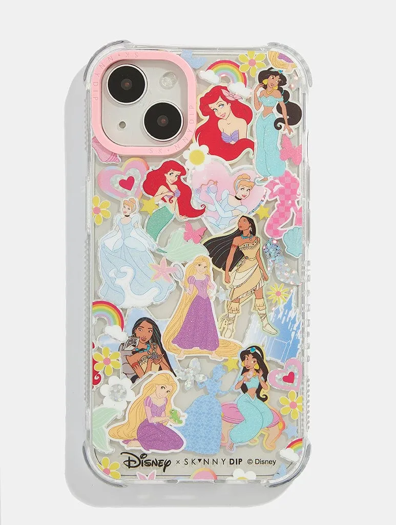 Disney Princess Sticker Shock iPhone Case Luxury Edge Texture
