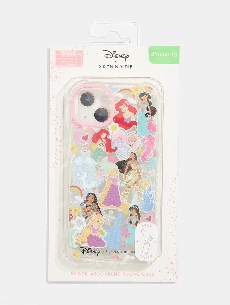 Travel Friendly Disney Princess Sticker Shock iPhone Case