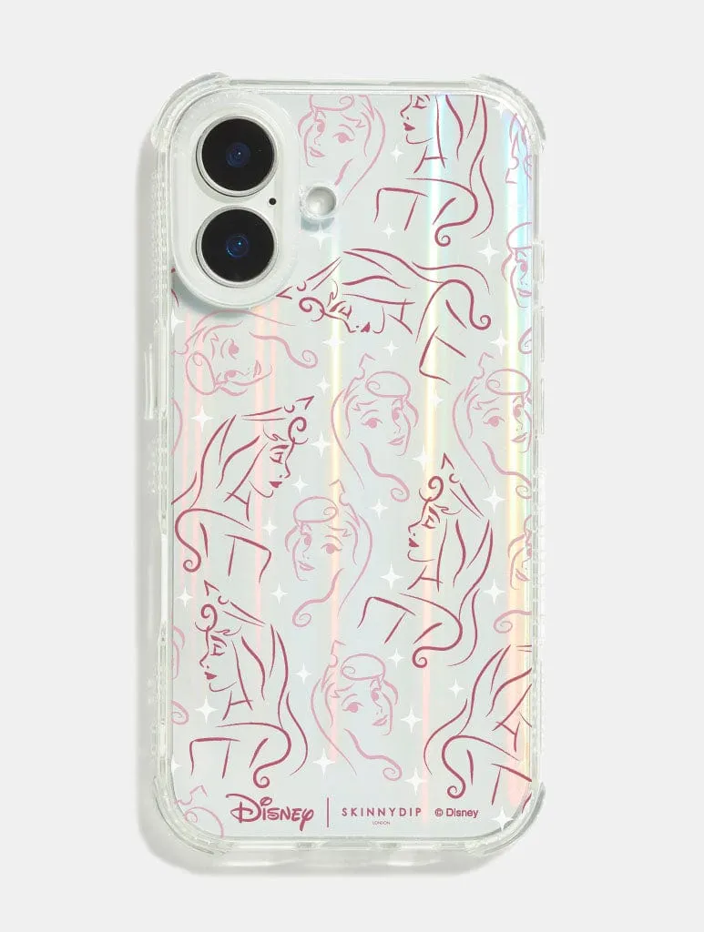 Disney Sleeping Beauty Doodle Shock iPhone Case Water shield