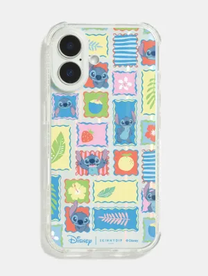 Classic Touch Refined Shield Disney Stitch Patchwork Shock iPhone Case