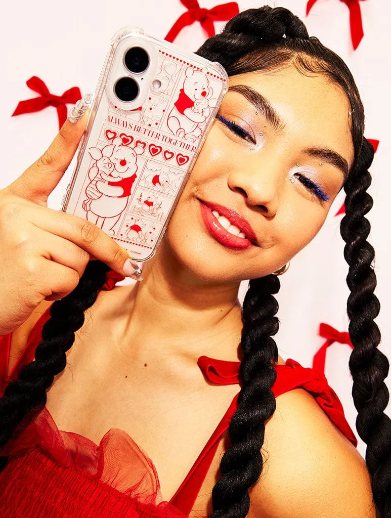 Disney Winnie The Pooh Always Better Together Shock iPhone Case Rugged Pattern Texture