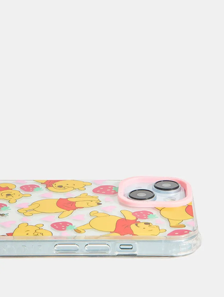 Clear Protection Disney Winnie The Pooh Strawberry Shock iPhone Case