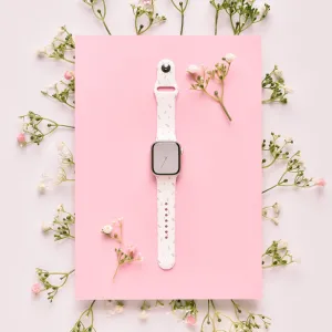 Outdoor Utility Look Ditsy Floral White Apple Watch Strap