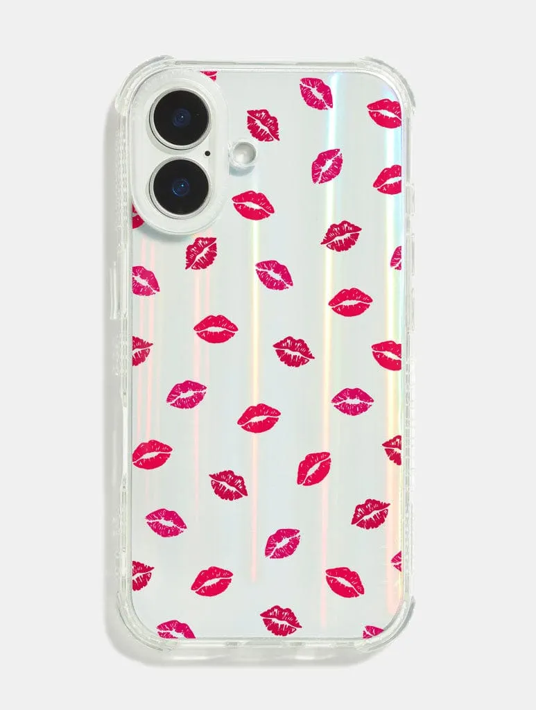 Ditsy Kisses Shock iPhone Case Protective Design Layer Flexible Comfort