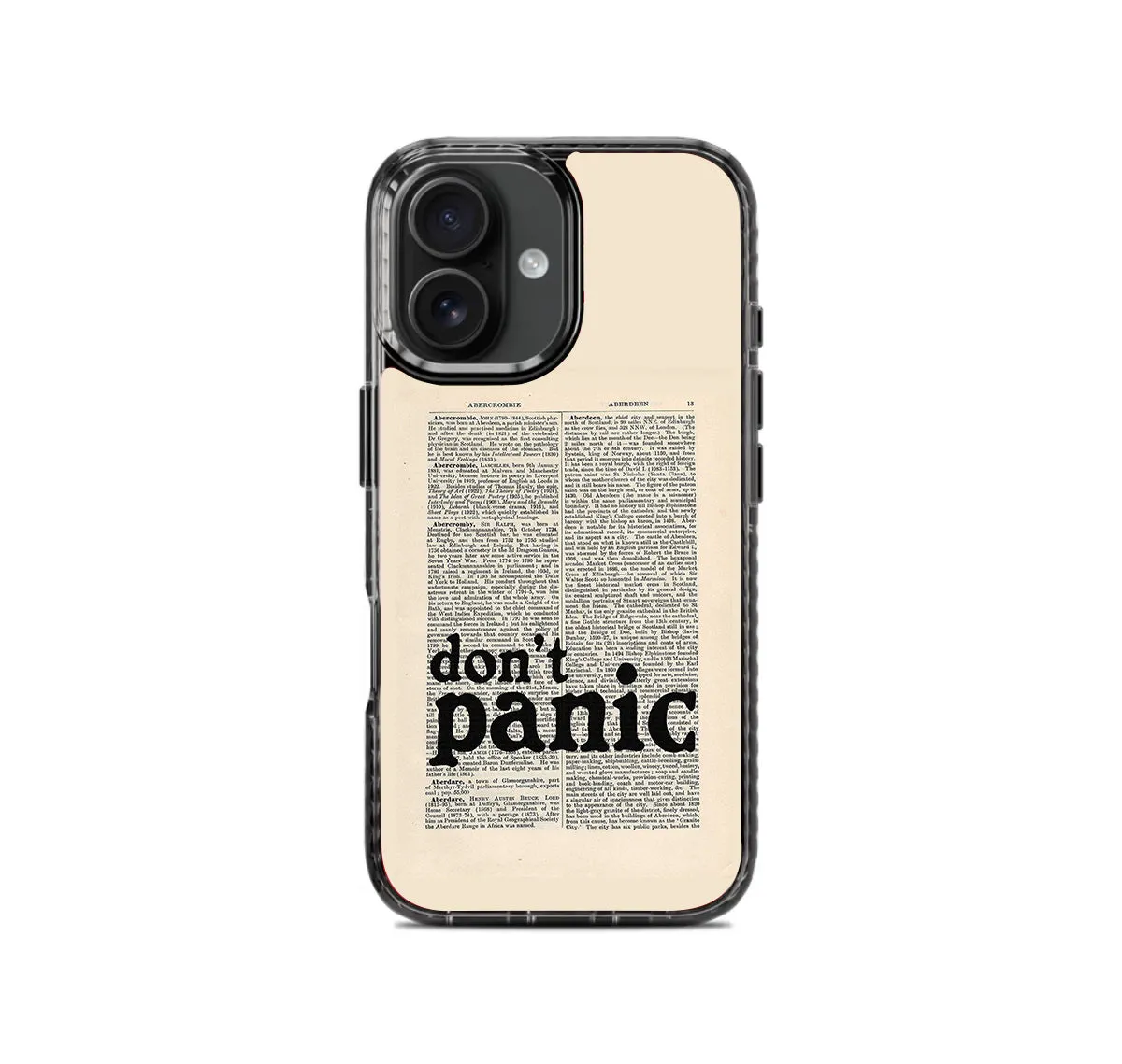 Don't Panic Vintage Stride 2.0 Phone Case Cover Comfort Layer Texture