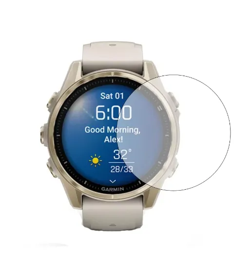 Garmin Fenix 8 - 43mm Screen Protector (Glass) Shock Absorber