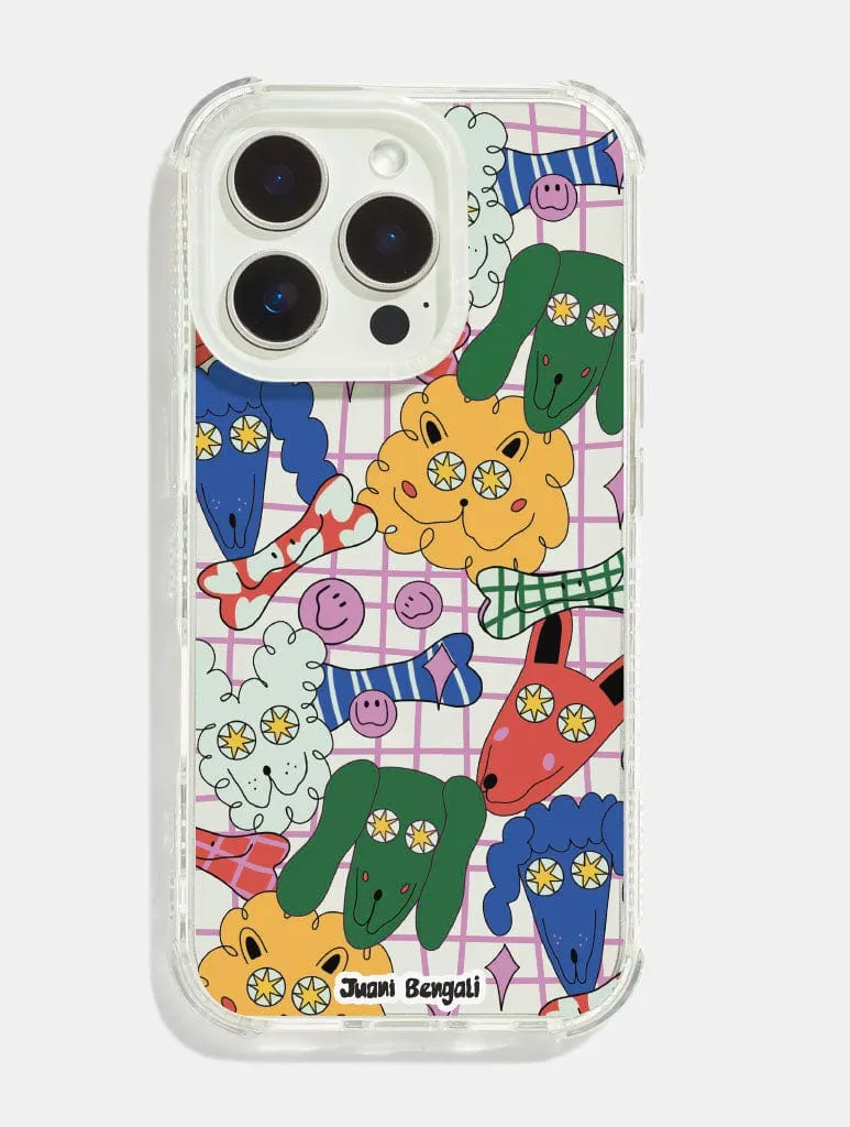 Sleek Finish Juani Bengali x Skinnydip Dogs Case Shock iPhone Case