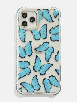 Blue Butterfly Shock iPhone Case Shock Surface Ultra Thin