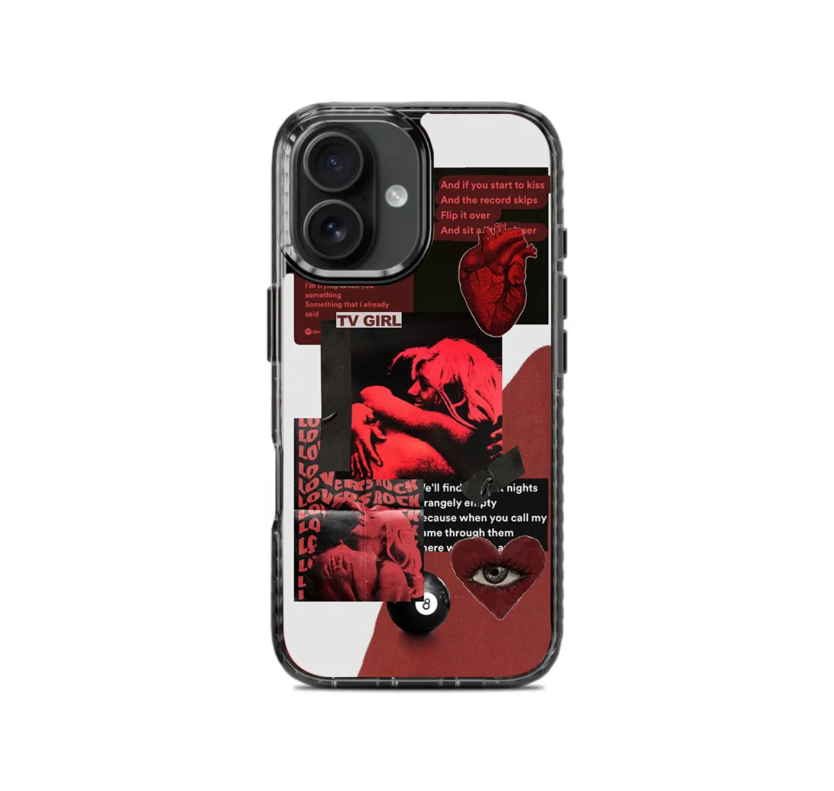 Clear Surface Hybrid Protection TV Girl Spotify Stride 2.0 Phone Case Cover