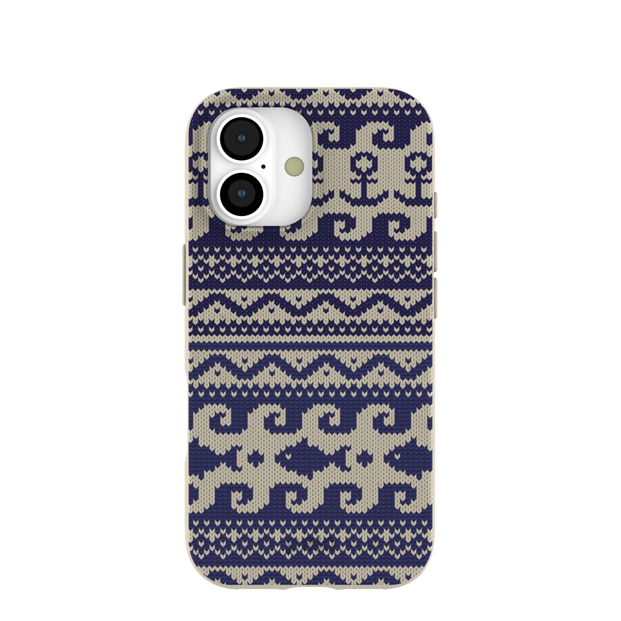 London Fog Ocean Knit iPhone 17 Case Travel Friendly Soft Surface Design