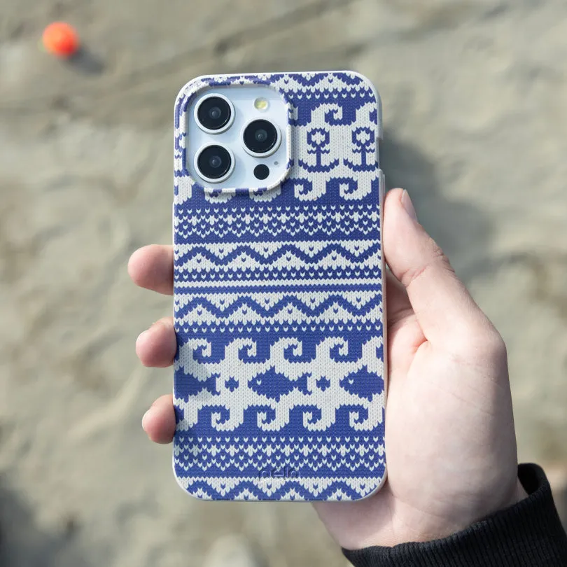 London Fog Ocean Knit iPhone 17 Case Durable Shell