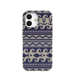 London Fog Ocean Knit iPhone 17 Case Travel Friendly Soft Surface Design