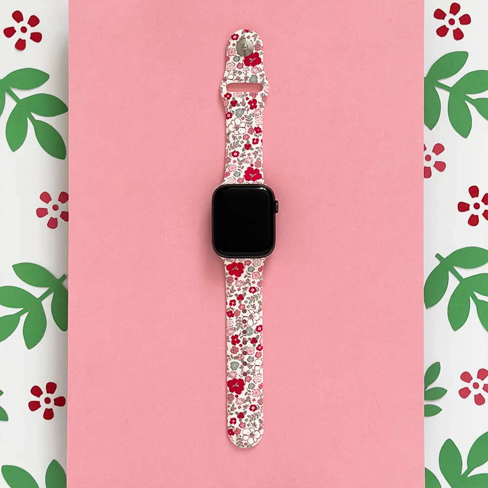 Outdoor Adventure Premium Touch Cute Flowers Apple Watch Strap