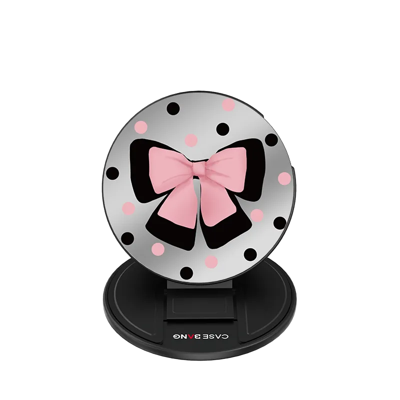 Pop Socket Photography Gadget Hero Lite Grip POLKA DOTS BOW Magsafe Grip Stand