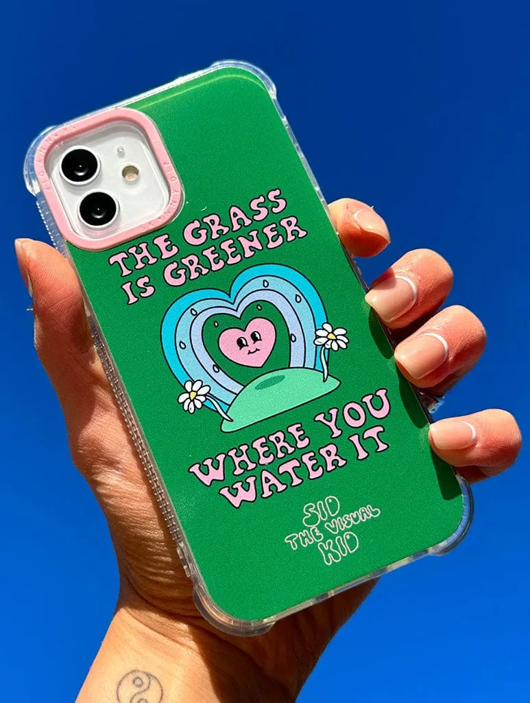 Refined Edge Matte Pattern Layer Sid the Visual Kid x Skinnydip Greener Grass Shock iPhone Case