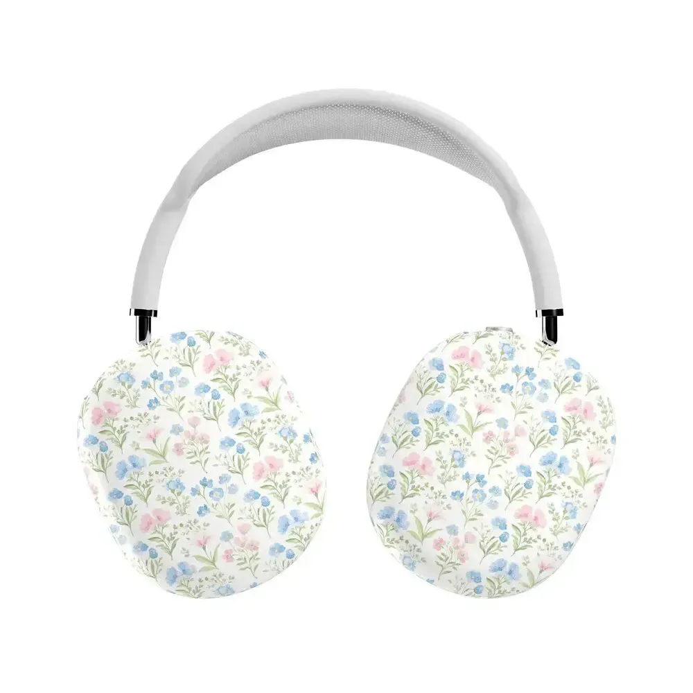 Soft Travel Case compact ergonomic silicone shell Pastel Flowers | Sunday Best AirPods Max Case