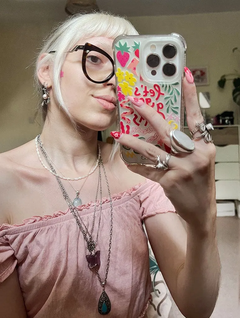 Cloudy Afternoon Studio x Skinnydip Let's Go Girls Shock iPhone Case Protective Structure