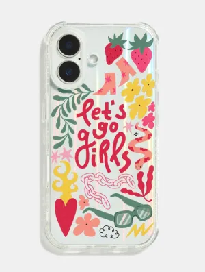 Protective Fit Clear Edge Cloudy Afternoon Studio x Skinnydip Let's Go Girls Shock iPhone Case
