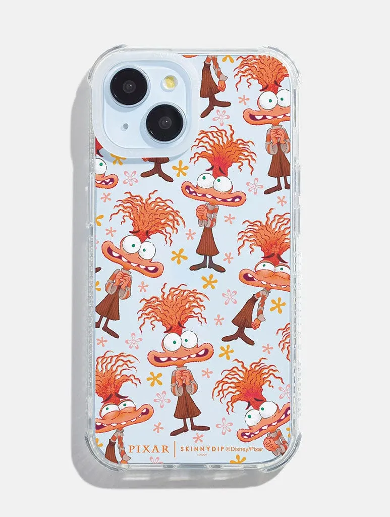 Disney Pixar Inside Out Anxiety Shock iPhone Case clean design Soft edges