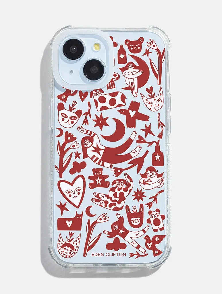 Fashion Choice Drop Defense Eden Clifton x Skinnydip Forrest Friends Shock iPhone Case