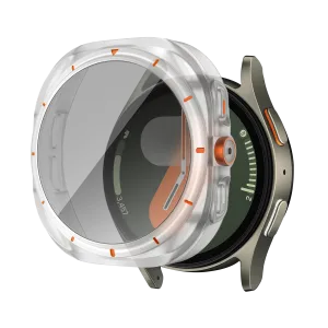 Anti-Slip Indoor Bandz Samsung Galaxy Watch 7 - 44mm Square PC Case with Glass (Frost)