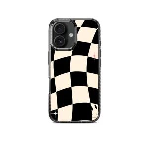 Black Checkers Pattern Stride 2.0 Phone Case Cover Durable Surface