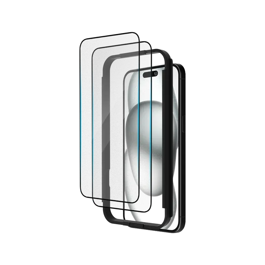 Tempered Shield Scratch Guard Coating iPhone 15 Plus Tempered Glass Screen Protector