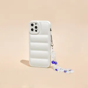 Beaded Phone Strap - Crystal Evil Eye Beach Strap