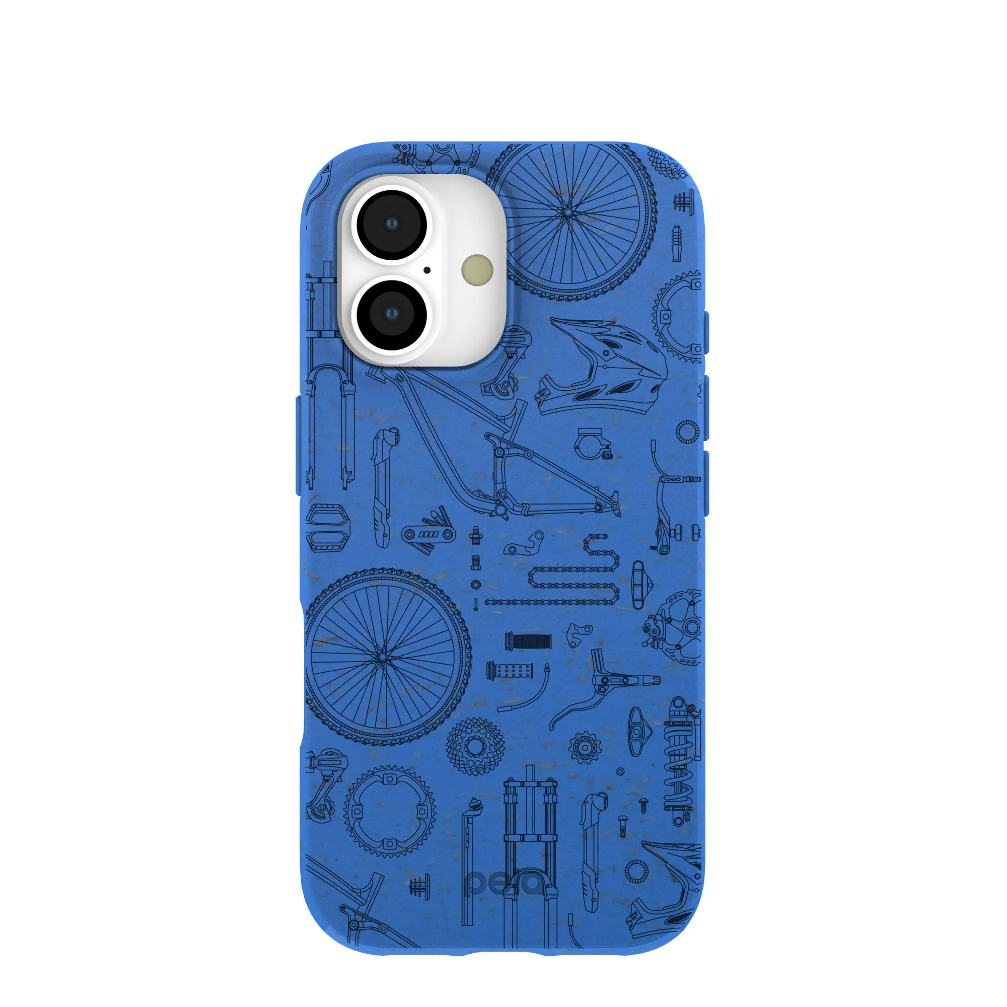 Electric Blue Changing Gears iPhone 17 Case Durable touch