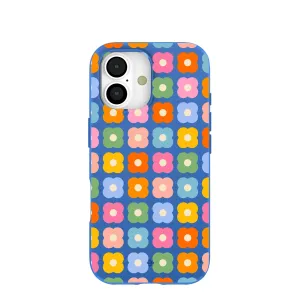 Electric Blue Petal Pop iPhone 17 Case Gloss Finish Design Comfort Detail