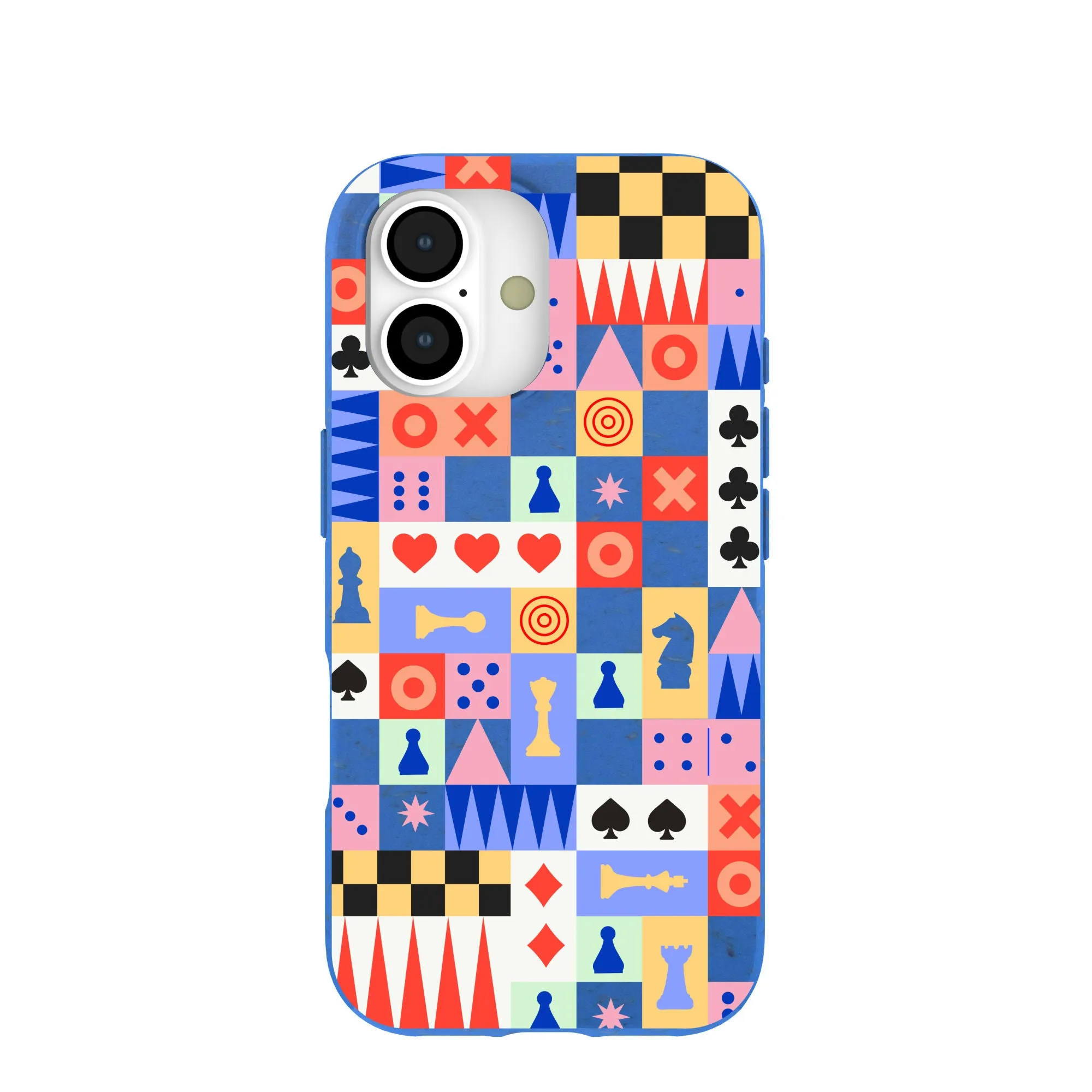 Durable Form Electric Blue Playful Palette iPhone 17 Case