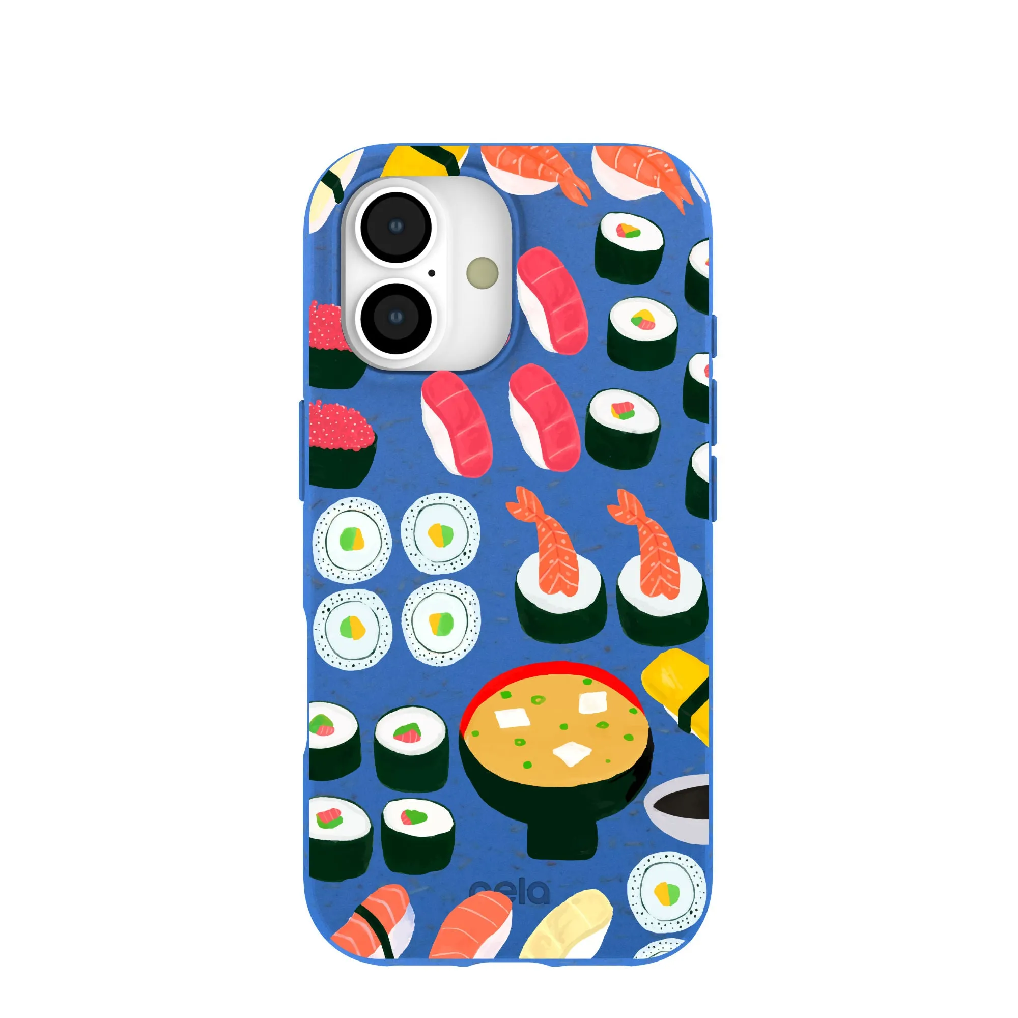 Hybrid Shield Electric Blue Sushi Night iPhone 17 Case