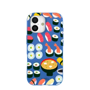 Hybrid Shield Electric Blue Sushi Night iPhone 17 Case