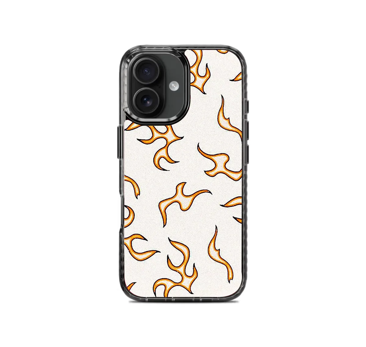 Minimal Build Texture Yellow Flames Pattern Stride 2.0 Phone Case Cover