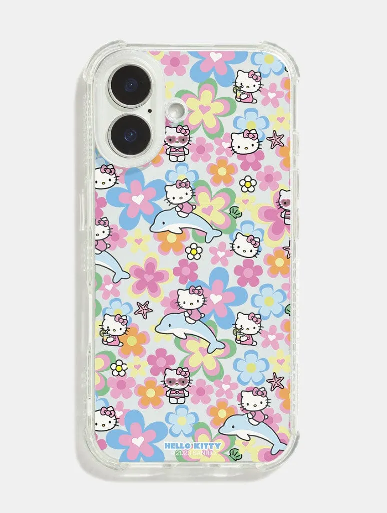 Hello Kitty x Skinnydip Beachy Print Shock iPhone Case Stylish Finish Texture