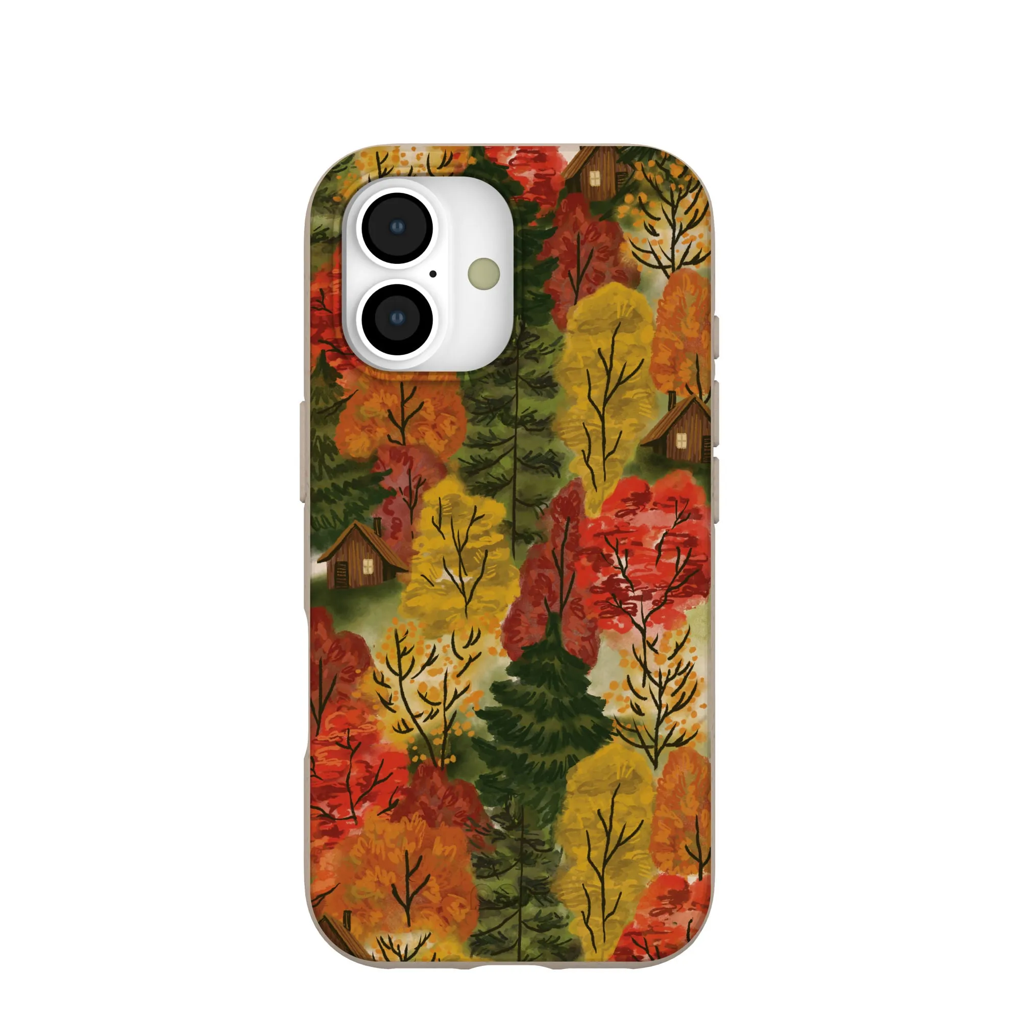 Comfort Fit Edge Seashell Cabins in the Woods iPhone 17 Case