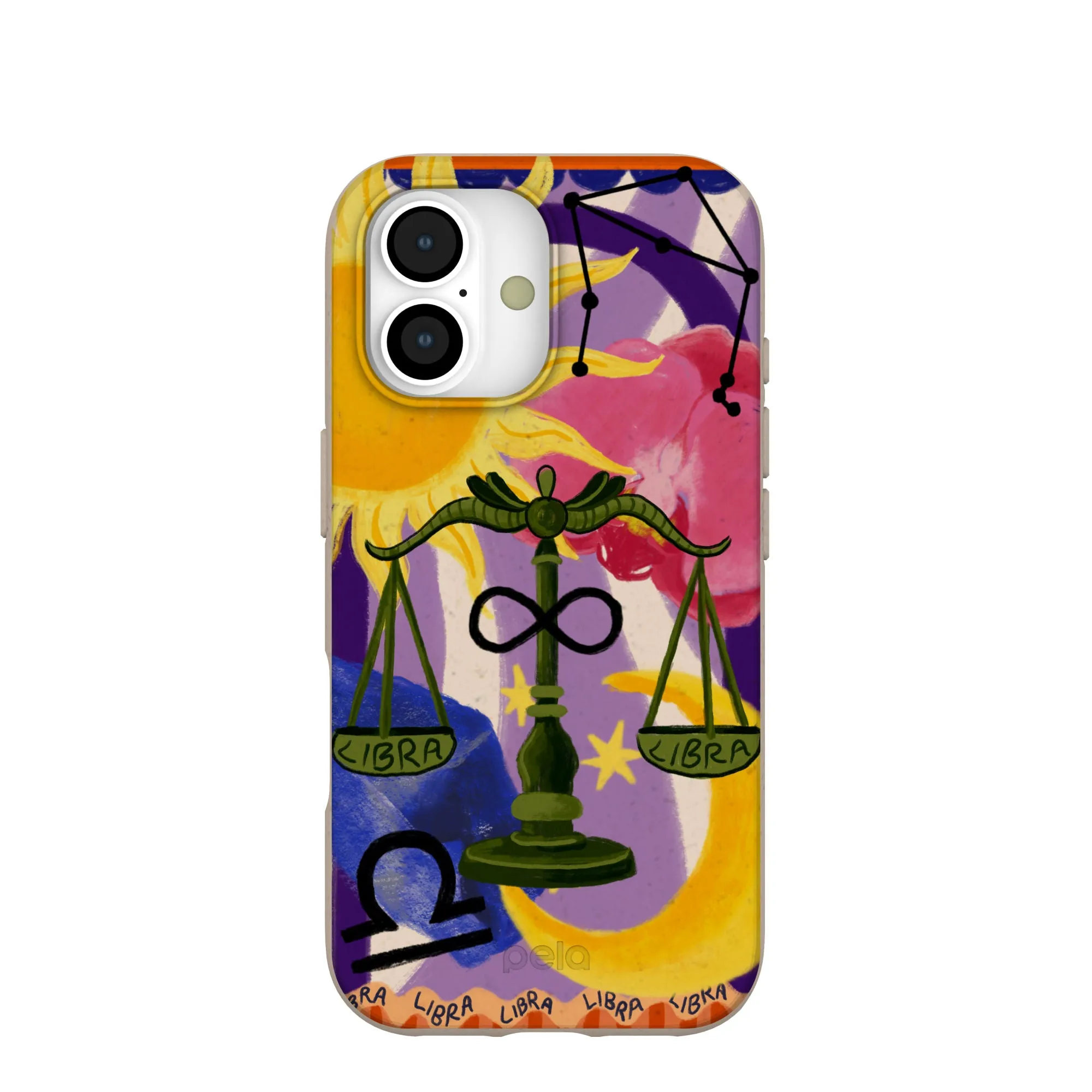 Luxury Edge Texture Seashell Libra Scale iPhone 17 Case