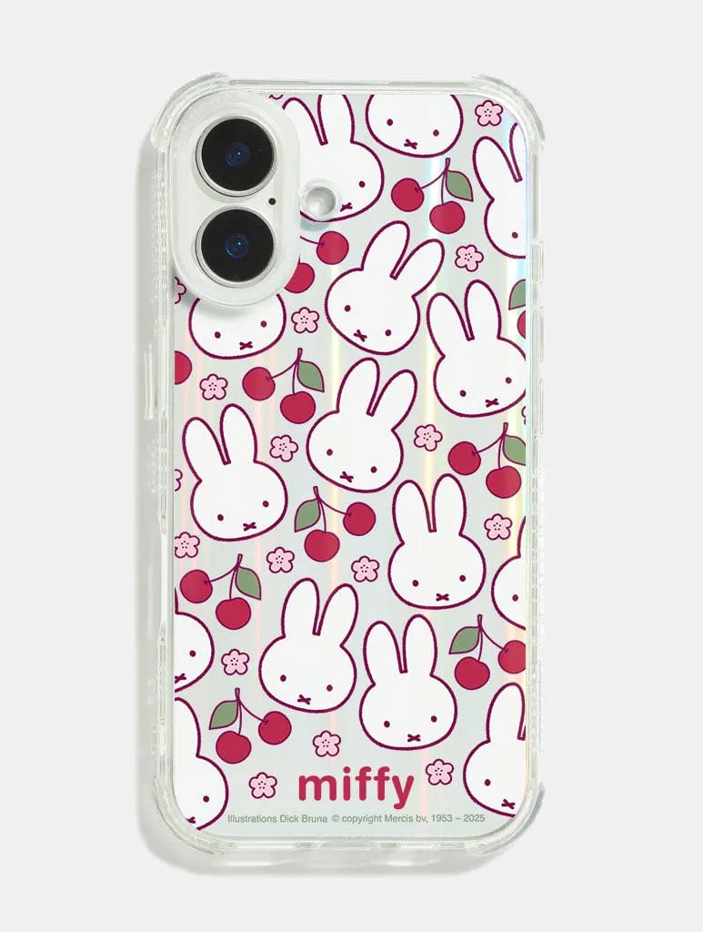 Rugged Look Finish Miffy x Skinnydip Cherry Holo Shock iPhone Case