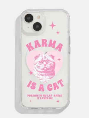 Modern Build Texture Karma Cat MagSafe iPhone Case