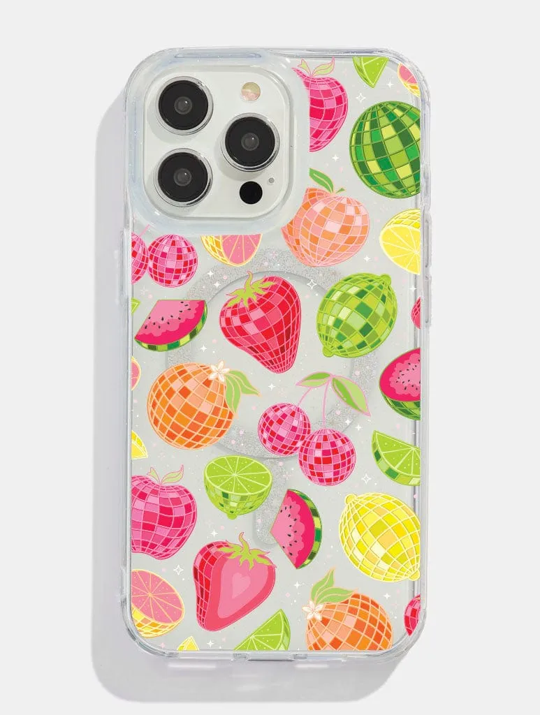 Comfort Use Disco Fruit Salad Glitter MagSafe iPhone Case