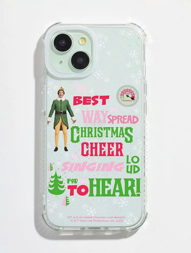 Elf x Skinnydip Spread Christmas Cheer Shock iPhone Case Hybrid Shield