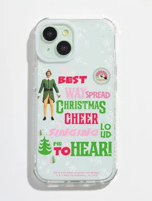Elf x Skinnydip Spread Christmas Cheer Shock iPhone Case Daily Durability Everyday Function