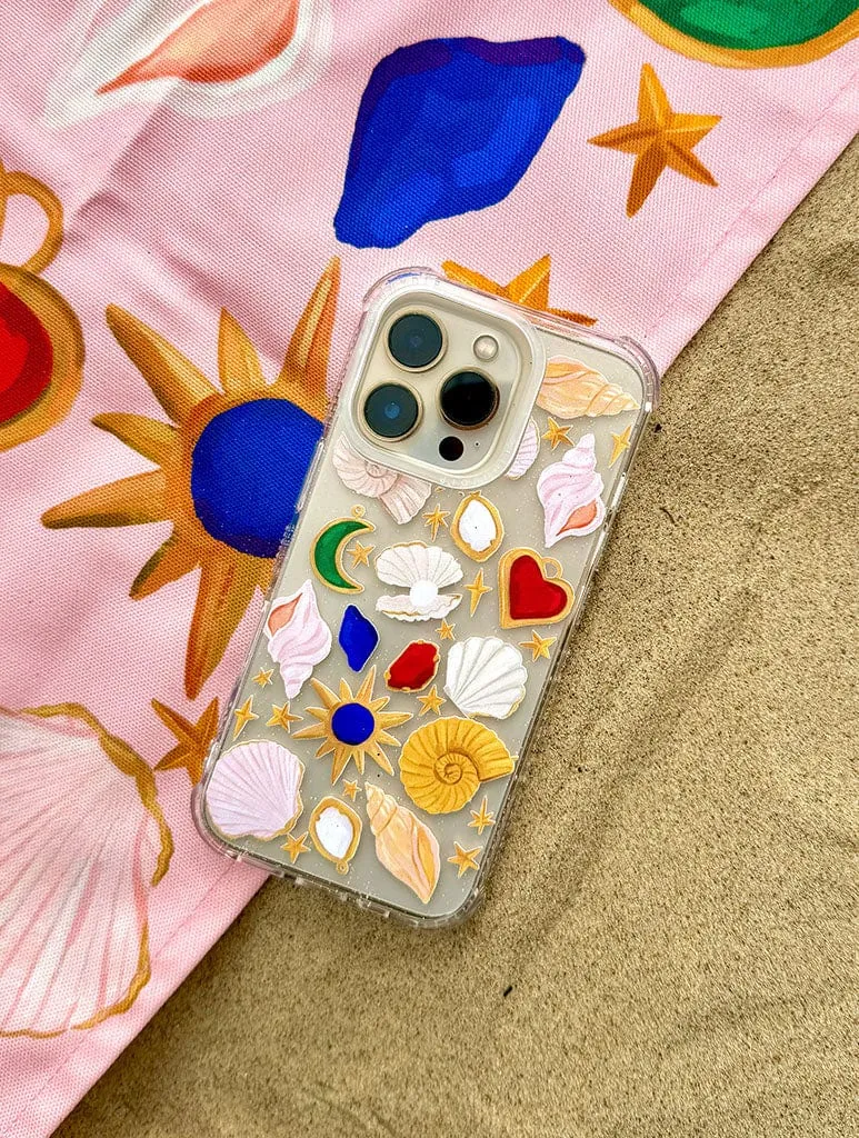 Daily Grip Elizabeth Rachael x Skinnydip Cosmic Shells Shock iPhone Case